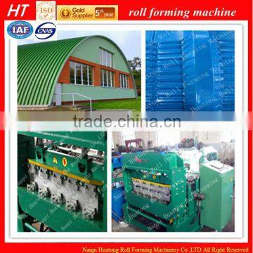 Automatic color steel curved roof tile machinery