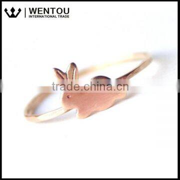 Fashionc Girls Bunny Design Silver Rings photo-3
