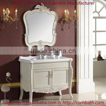 ROCH 102 Hot Sale Luxury Wood Antique Bathroom Vanity