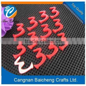 colorful number 3 shaped powerful car sticker with best price and quality with nice service and fancy sending speed in Cangnan