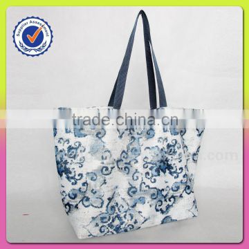 women polyester tote bag and shopping handbags