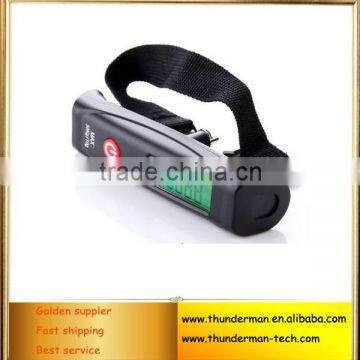 50kg Digital Hanging Luggage Scale with Green LED Backlight and strp