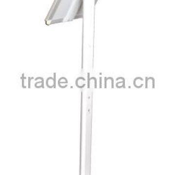 Free Floor Stand Aluminum Sign Post Hotel Use Lobby Display Silver Menu Holder With Square Base photo-4