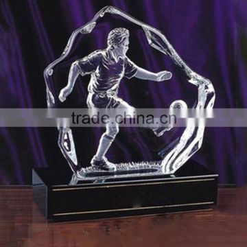 hot sale glass new 3d laser etched crystal