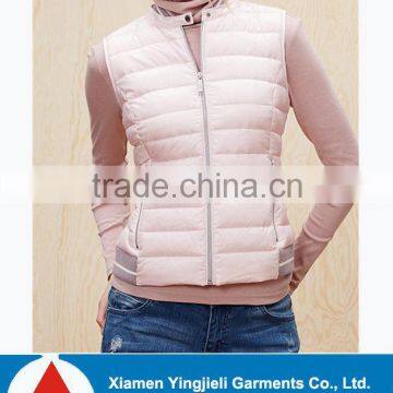 Top Brand Design Women Waterproof Down Vest For Good Quality Winter Clothing