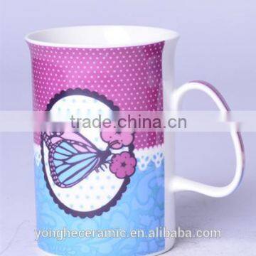 Hunan Ceramic cartoon decal kids personalized mugs