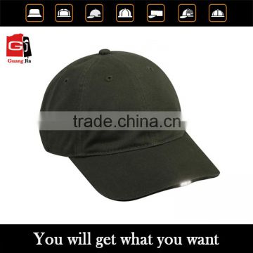 Customize outdoor sports hat with your own logo hunting camping LED cap wholesale