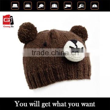 Proffestional OEM fashion design high quality custom pom pom hats wholesale