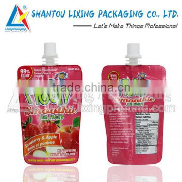 Fruit juice plastic bag