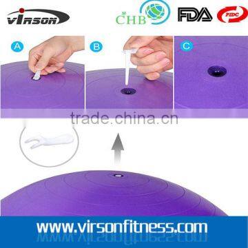 Ningbo Virson Clever Yoga Exercise Ball Yoga Ball With Hand Towel and Foot Pump photo-4