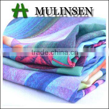 Mulinsen Textile Woven Digital Printing Fabric 100%Polyester Peach Skin