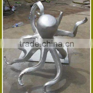 casted bronze octopus sculpture