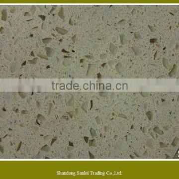 hi quality Beige artificial quatz stone slab for sale