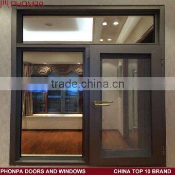 2016 new style double swing opening casement window hotel projects best quality window supplier