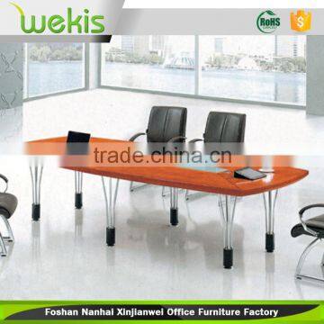 2015 newest style wood conference table with metal leg