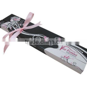 silk ribbon and hot sale wig packaging box