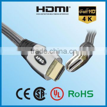 china factory wholesale yellow black/pink bulk hdmi 4.1 male to male cable 2.0 ethernet 15m use to multimedia