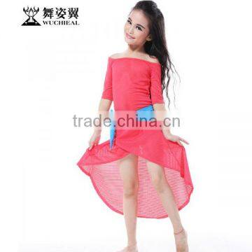 Wuchieal High Quality Soft Girls Belly Dance Dress for Kids