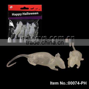 Halloween party items Prank Toys novelty mouse glow in the dark toy