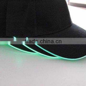 black baseball cap with led light