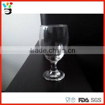 Short stemed machine made cheap price wine glass goblet