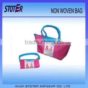 high quality foldable reusable handbags foldable shopping bag