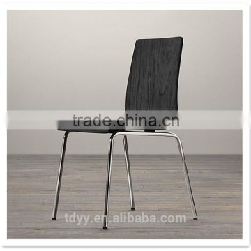 TDC-132 Ash veneered restaurant dining chair Stacking chair Krzesla sklejka