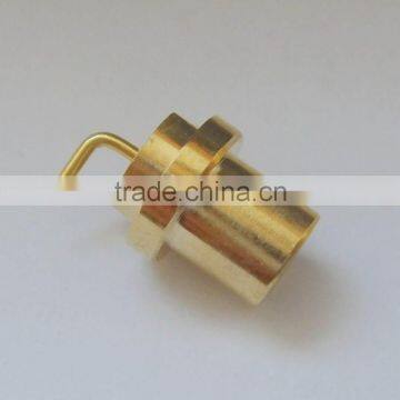 Golden Male SMA Connector Panel Mounting
