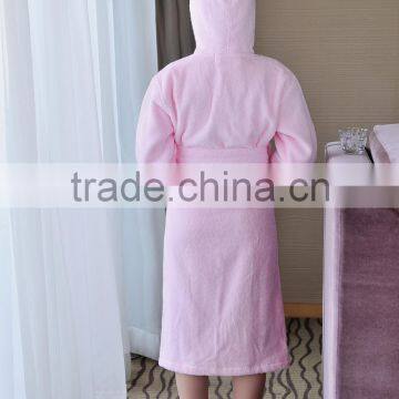 100% Cotton Soft Feel Embroidery Children's Hooded Bathrobe photo-4