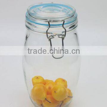 1300ml Canned Food Used Glass Jar With Metal Clip and Silicon Ring photo-3
