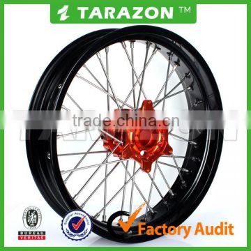 CNC Aluminium alloy motorcycle Spoke wheels sets for KTM Supermoto