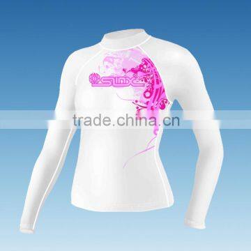 Top quality UV protection lycra swiming and breach rash guard shirts