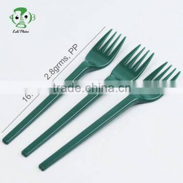 Light weight custom pp plastic forks, custom made disposable fork