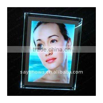 Crystal light box, crystal LED light box, super slim crystal light box