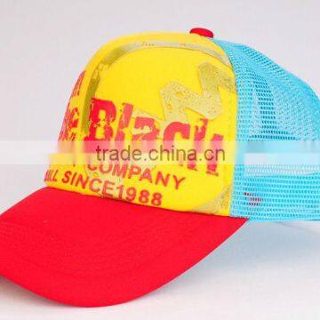 5 panels mesh Fashion printed logo trucker cap