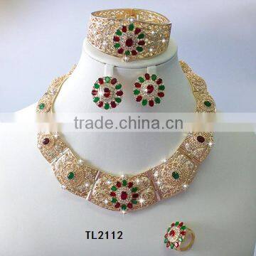 Wholesale new products 2014 Morocco stlye wedding set saudi gold jewelry