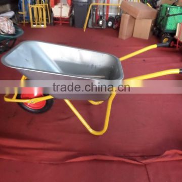 Metal tray wheelbarrow with pneumatic wheel Garden wheel barrow, farm wheelbarrows