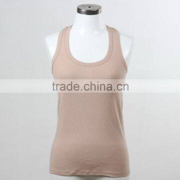 F5S15158 Women Plain 100% Cotton Custom Tank Top