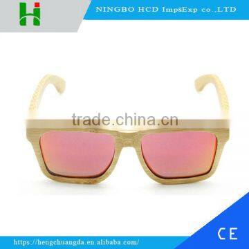 2016 customized logo wood sunglass custom