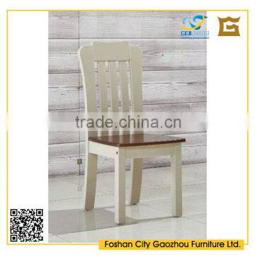 contemporary design high back leather seat dining chair wooden armless dining room chair furniture