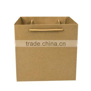 Popular Black Shopping Paper Bags with Rope handle