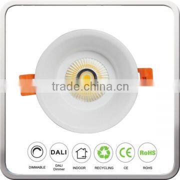 High performance led downlight 12w round recessed LED down lighting 90mm cuthole