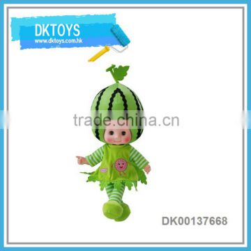 Hot Sale Fruit 46CM Watermelon Fun Doll English&Chinese&Spamish Lanuage Sound Music IC Body Baby Toys