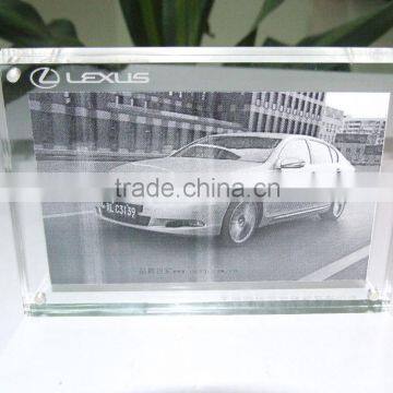 5x7 Clear Acrylic Picture Frame Magnetic Acrylic Photo Frames Thick Desktop Frames (5x7 Inches)