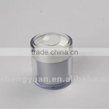 50g cosmetic jar with plastic material with double wall