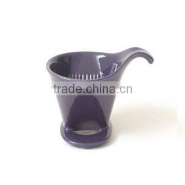 Dark Purple Custom Bee House Ceramic Coffee Dripper