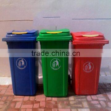120 liter plastic advertising trash bin