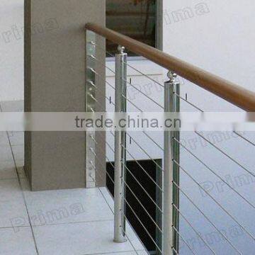 Customized stainless steel balcony railling / prefab metal stair railing