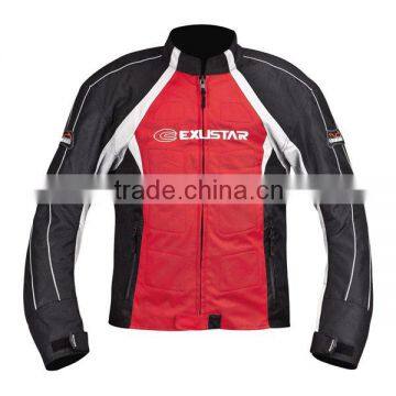 Waterproof, removable inner motorcycle red jacket