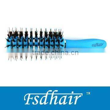 Plastic mixed bristles hair brush